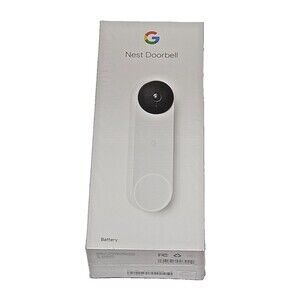 Google Nest Doorbell (Battery) Snow GA01318-US Model GWX3T New